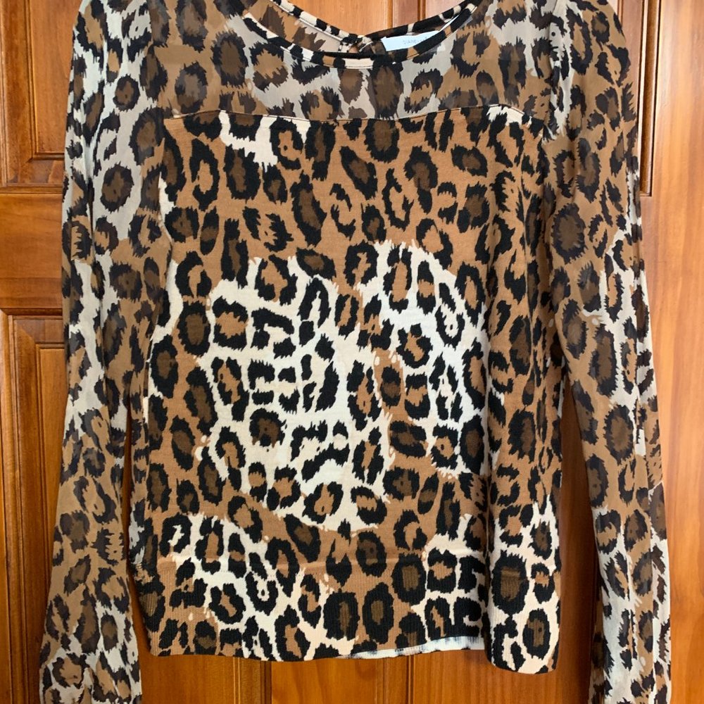 Diane von Furstenberg Women's Leopard Top - Size Small